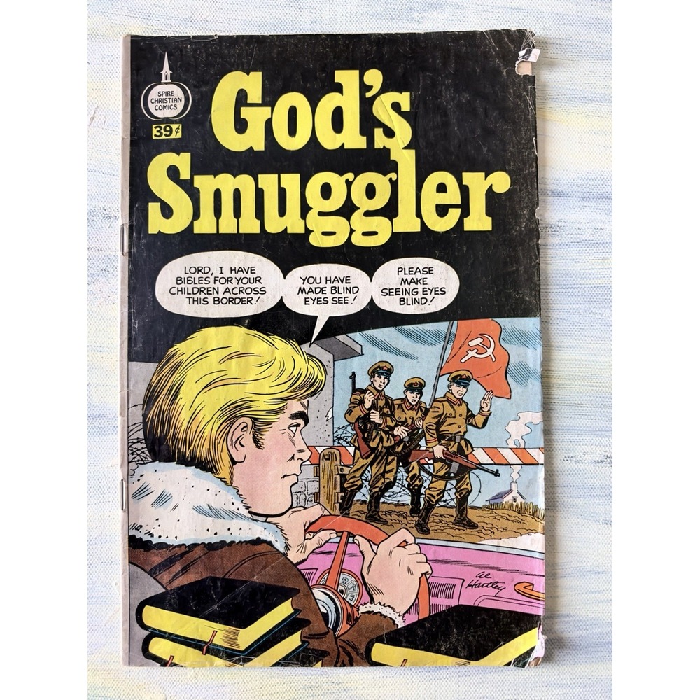 God's Smuggler Spire Christian Comics 1972 39¢ Al Hartley Brother Andrew Vintage